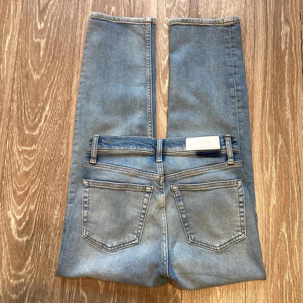 Re/Done Mid Rise Stovepipe Comfort Stretch Jeans - Picture 10 of 11